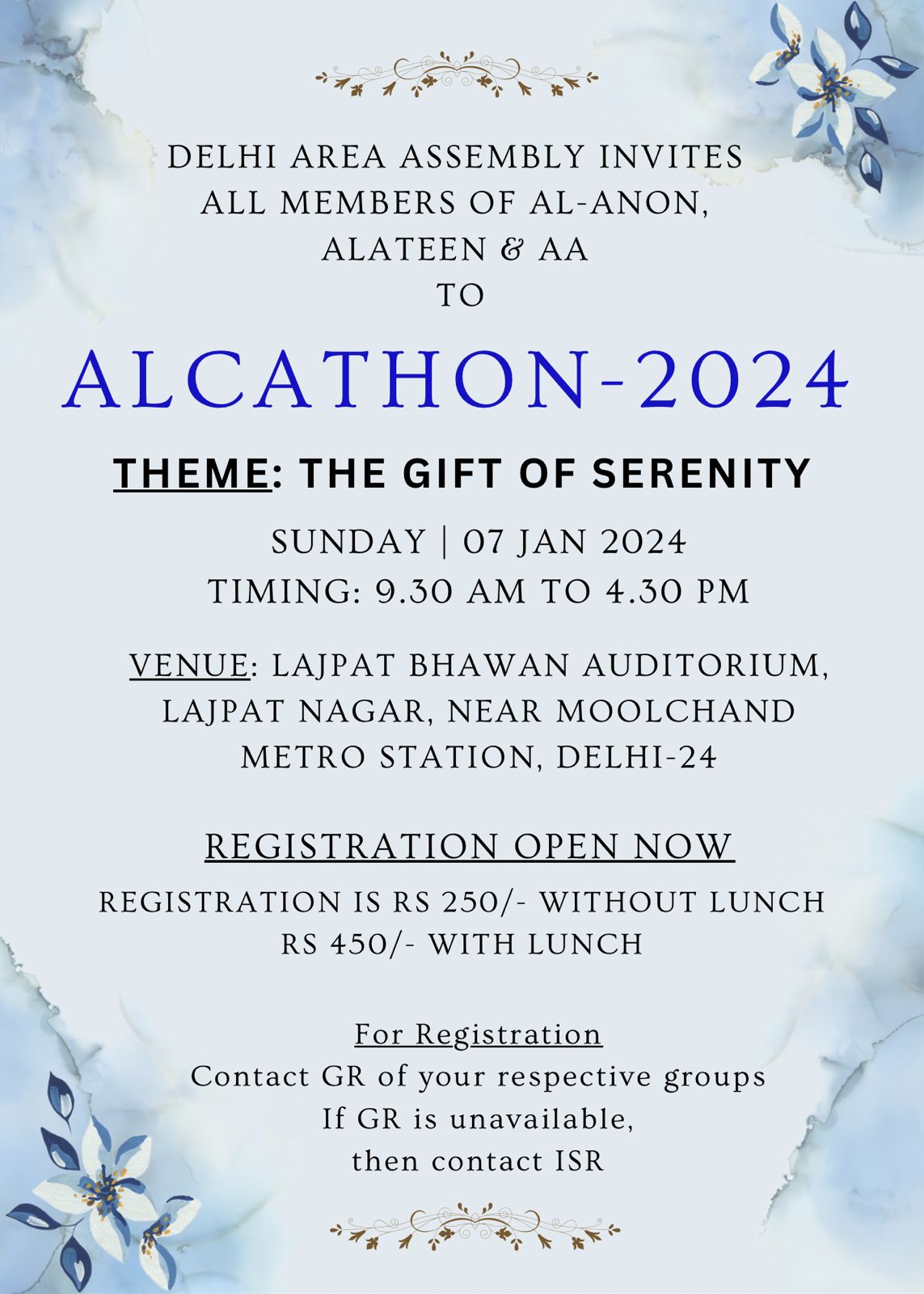 Alcathon 2024 in Delhi The official website of AlAnon in India